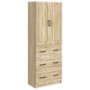 vidaXL Kastenset 2 st 66 x 34,5 x 87 cm Bewerkt hout Sonoma Eiken