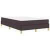 vidaXL Boxspringbed met matras Donkerbruin 120 x 190 cm Stof