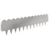 vidaXL Gazonrand 30 pcs 103 x 25 cm Staal Zilverkleurig