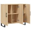 vidaXL Dressoir 90x34x80 cm bewerkt hout sonoma eikenkleurig
