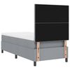 vidaXL Boxspringbed met matras Lichtgrijs 80 x 200 cm Stof