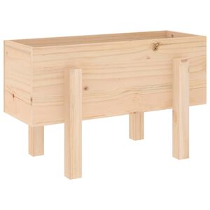 vidaXL Plantenbak 62x30x38 cm massief grenenhout