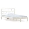vidaXL Bedframe massief grenenhout wit 120x200 cm