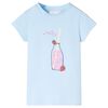 vidaXL Kindershirt 140 zachtblauw