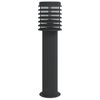 vidaXL Vloerlamp voor buiten 60 cm roestvrij staal zwart