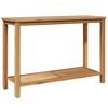 vidaXL Wandtafel met opslag Bruin 110 x 40 x 75 cm Massief Teakhout