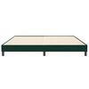 vidaXL Bed boxspring zonder matras 200x210 cm fluweel donkergroen