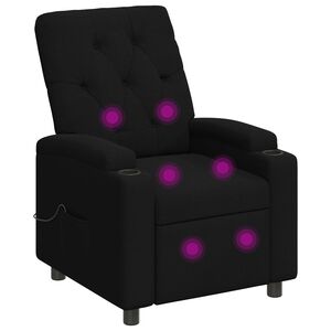 vidaXL Massage-relaxstoel Zwart 75 x 95 x 101 cm Stof