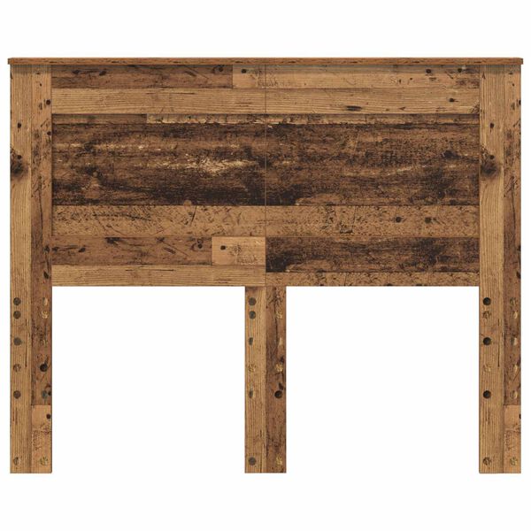vidaXL Hoofdbord met hoofdeinde Oud Hout 120 cm Bewerkt hout