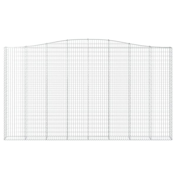 vidaXL Schanskorven 6 st gewelfd 400x30x220/240 cm ijzer