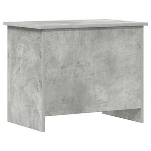vidaXL Opbergkist met opslag Betongrijs 60 x 40 x 50 cm Bewerkt hout