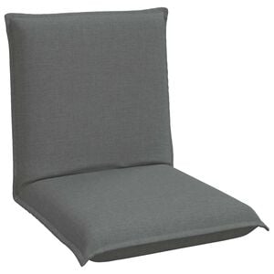 vidaXL Verstelbare vlo stoelen Donkergrijs Stof