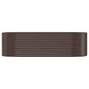 vidaXL Plantenbak 249x100x68 cm gegalvaniseerd staal bruin