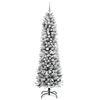 vidaXL Kunstkerstboom met 300 LED Wit 240 cm PVC en Metaal en Plastic