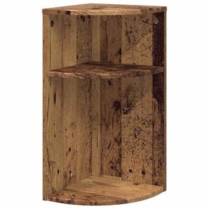 vidaXL Bijzettafel Oudhout 29,6 x 29,6 x 60 cm Bewerkt hout