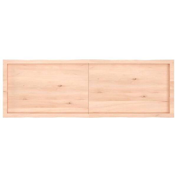 vidaXL Tafelblad natuurlijke rand 160x50x(2-6) cm massief eikenhout