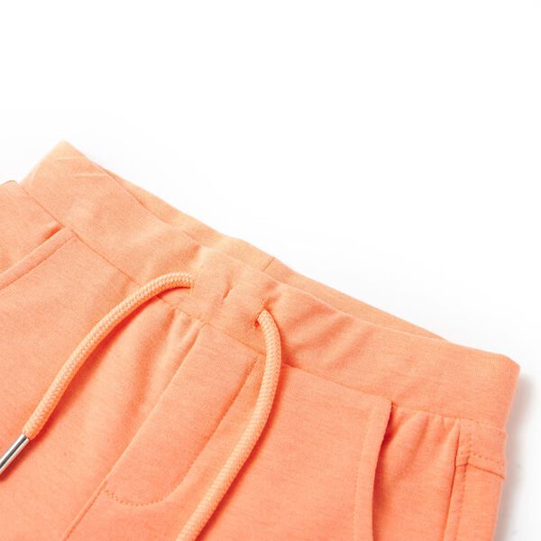 Kindershorts met trekkoord 140 neonoranje