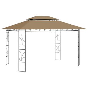 vidaXL Prieel 160 g/m&sup2; 4x3x2,7 m taupe