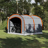 vidaXL Tent met dak Grijs en oranje 268 x 240 x 191 cm Polyester