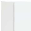 vidaXL 4-delige Tv-wandmeubelset met LED-verlichting bewerkt hout wit