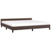 vidaXL Bedframe met hoofdeinde zonder matras 200x200 cm bruin
