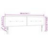 vidaXL Hoofdbord met hoofdeinde Lichtgrijs 200 cm Stof