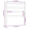 vidaXL Hoofdbord 81x4x100 cm massief grenenhout zwart