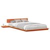 vidaXL Bedframe Bruin 135 x 190 cm Hout