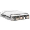 vidaXL Bedframe bewerkt hout grijs sonoma eikenkleurig 140x200 cm