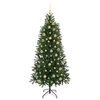 vidaXL Kunstkerstboom met 300 LED met standaard Groen 180 cm PE en PVC