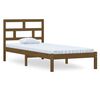 vidaXL Bedframe massief grenenhout honingbruin 100x200 cm