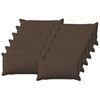 vidaXL Kussen met kussen HOUTEN 12 st Taupe Faux Linnen