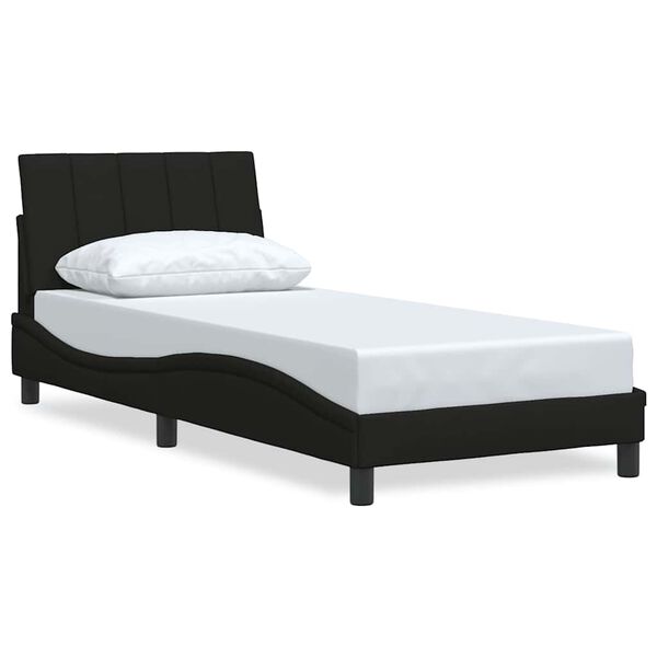vidaXL Bedframe zonder matras "Hanko" 90x200 cm stof zwart