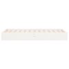 vidaXL Bedframe massief hout wit 75x190 cm