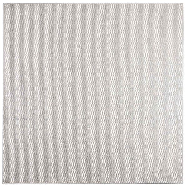 vidaXL Vloerkleden Vierkant LUGO Cr&egrave;me en Grijs 240 x 240 cm Polyester