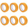 vidaXL Verf Maskertapes 6 st Geel 25mm x 50m Papier