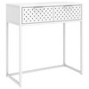 vidaXL Wandtafel 72x35x75 cm staal wit