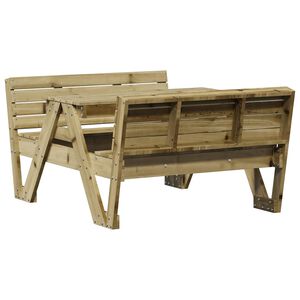 vidaXL Picknicktafel voor kinderen 88x122x58 cm ge&iuml;mpregneerd hout