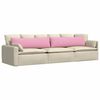 vidaXL Sofa Kussens 2 stuks Roze 145 x 40 cm Stof