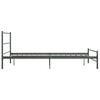 vidaXL Bedframe metaal grijs 160x200 cm