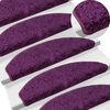 vidaXL Trapmatten 30 st 65x21x4 cm Violet Halfrond Groot
