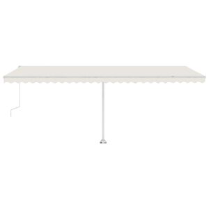 vidaXL Luifel vrijstaand automatisch 600x300 cm cr&egrave;mekleurig