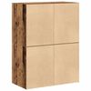 vidaXL Kasten met 2 lades 2 st 60x31x40cm bewerkt hout oud houtkleurig