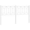 vidaXL Vervangend hoofdbord 150 cm metaal wit