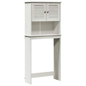 vidaXL Wasmachinekast VIGO Wit en Antiek Wit 72,5 x 27 x 161 cm