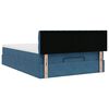 vidaXL Ottoman bed met matras en LED's 140x190cm fluweel donkerblauw