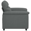 vidaXL Fauteuil 60 cm stof donkergrijs