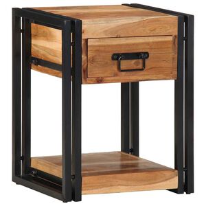 vidaXL Nachtkastje 2 st Bruin 40 x 35 x 50 cm Massief Acaciahout
