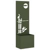 vidaXL Tuin Privacy Screen Olijfgroen 50 x 150 cm Koudgewalst staal