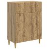 vidaXL Dressoir Artisanaal eiken 66 x 34,5 x 90 cm Bewerkt hout